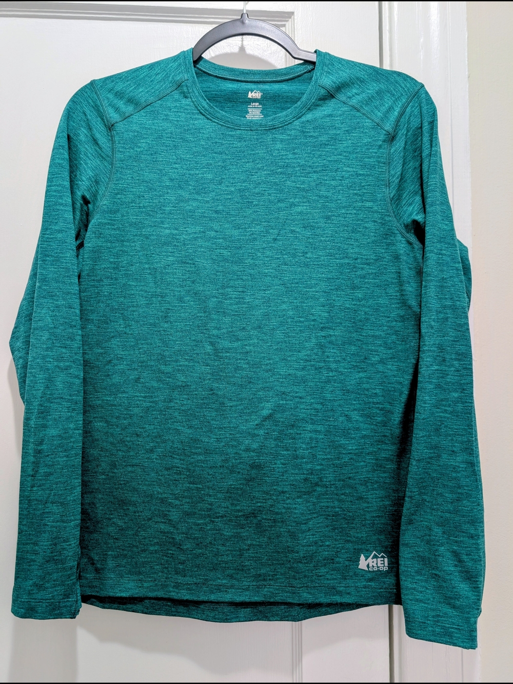 REI NWOT Women's Teal Green Long-Sleeve Active Tee